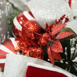 Red Glitter Fruit and Nut Christmas Picks - Set of 2 Clearance