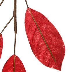 Red Glitter Leaf Spray Shop