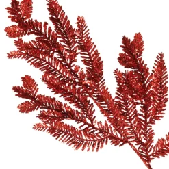 Red Glitter Pine Spray Cheap