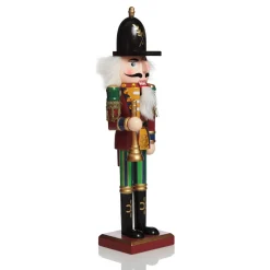 Red Jacket Nutcracker with Horn Christmas Ornament - Large Fashion