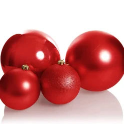 Red Jumbo Shatterproof Christmas Bauble Decoration Store