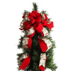 Red Truck Deluxe Tree Topper Bow with Streamers Sale