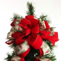 Red Truck Deluxe Tree Topper Bow with Streamers Sale