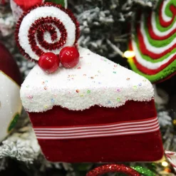 Red Velvet Cake Slice Christmas Tree Decoration Store