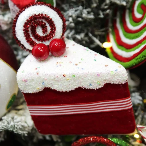 Red Velvet Cake Slice Christmas Tree Decoration Store