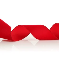 Red Velvet Ribbon with Wired Edge - 6cm Fashion