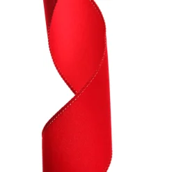 Red Velvet Ribbon with Wired Edge - 6cm Fashion