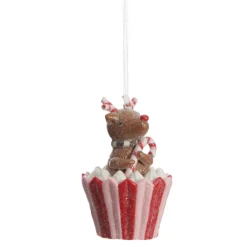Reindeer Cupcake Christmas Tree Decoration Hot