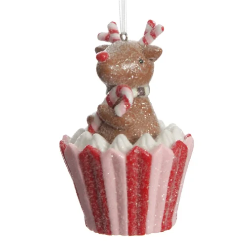 Reindeer Cupcake Christmas Tree Decoration Hot