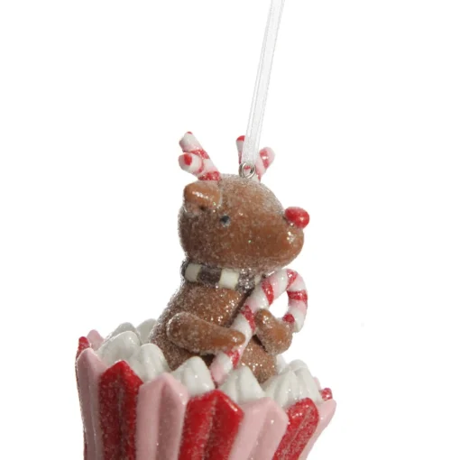 Reindeer Cupcake Christmas Tree Decoration Hot
