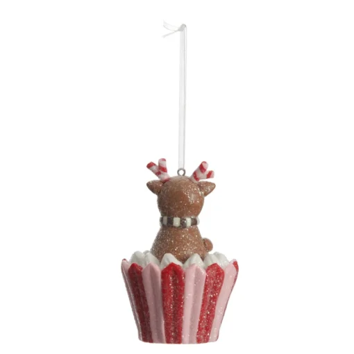 Reindeer Cupcake Christmas Tree Decoration Hot