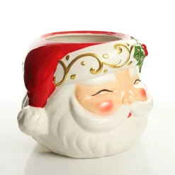 Retro Santa Planter Pot Christmas Ornament Hot