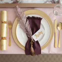 Rose Gold Glitter Feather Spray Hot