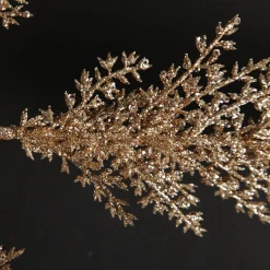 Rose Gold Glitter Leaf Spray Clearance