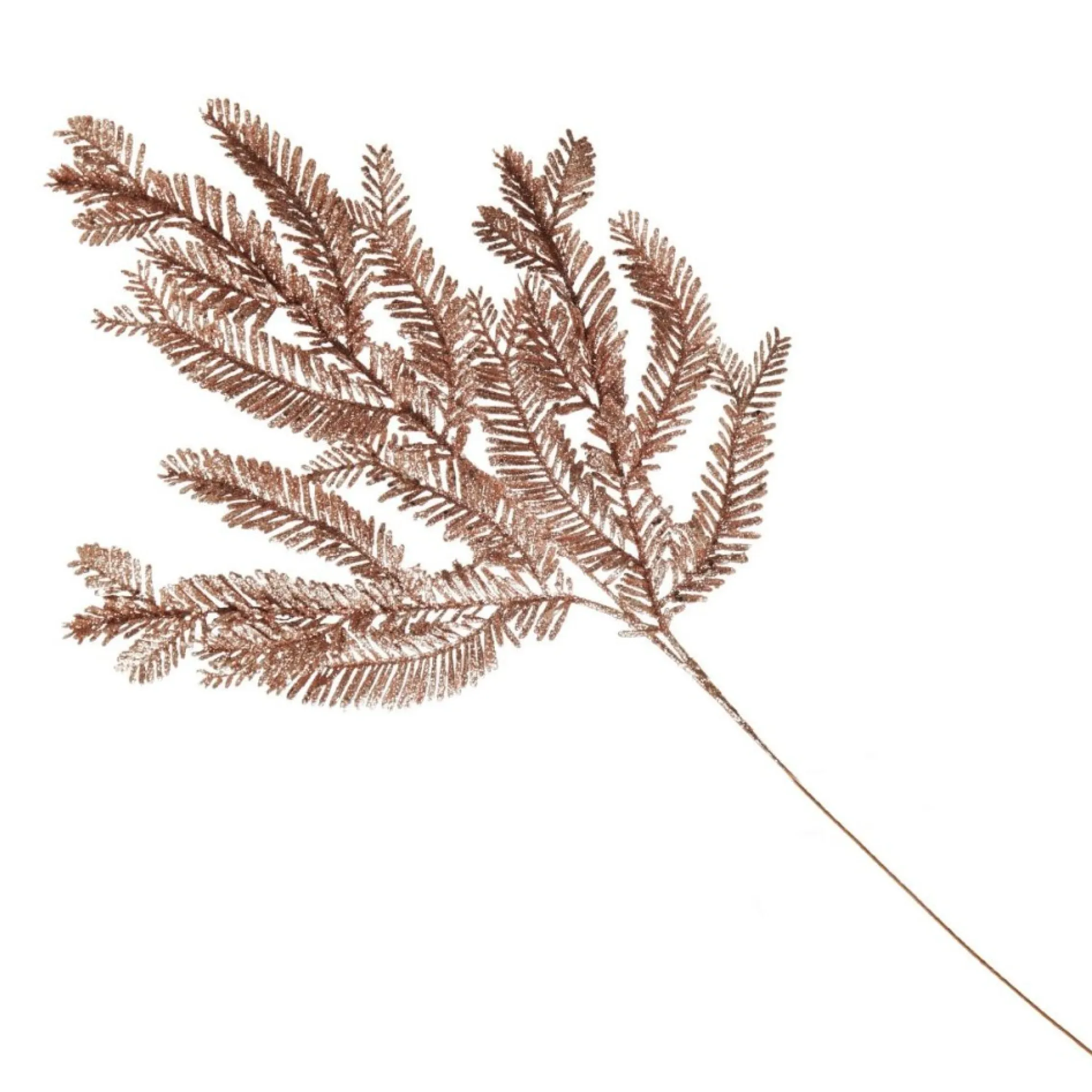 Rose Gold Glitter Pine Spray Shop