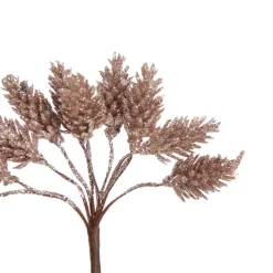 Rose Gold Glitter Pinecone Clusters - Set of 2 Outlet