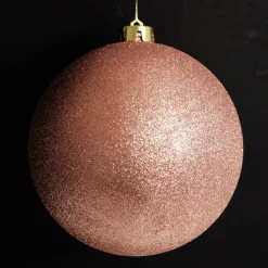 Rose Gold Jumbo Shatterproof Christmas Bauble Decoration New