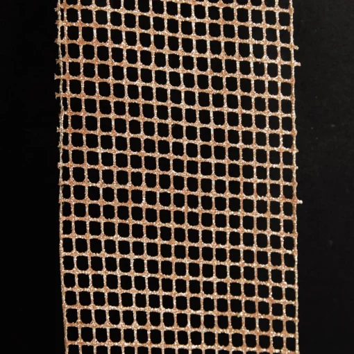 Rose Gold Mesh Wired Christmas RIbbon Garland Fashion