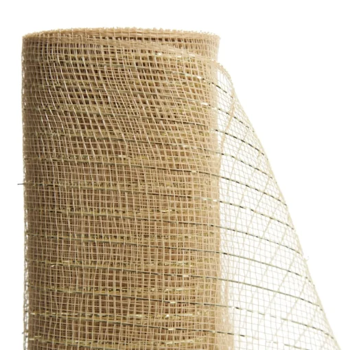 Rose Gold Metallic Thread Decomesh Roll Fashion