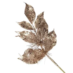 Rose Gold Sequin Leaves and Spike Spray Online