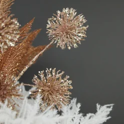 Rose Gold Sequin Puff Flower Spray Cheap