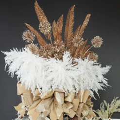 Rose Gold Sequin Puff Flower Spray Cheap