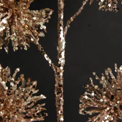 Rose Gold Sequin Puff Flower Spray Cheap