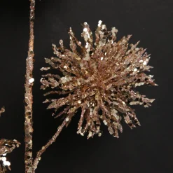 Rose Gold Sequin Puff Flower Spray Cheap