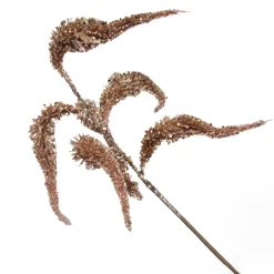 Rose Gold Sequin Spikey Leaf Spray Cheap