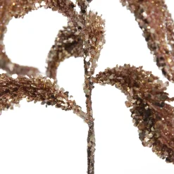 Rose Gold Sequin Spikey Leaf Spray Cheap