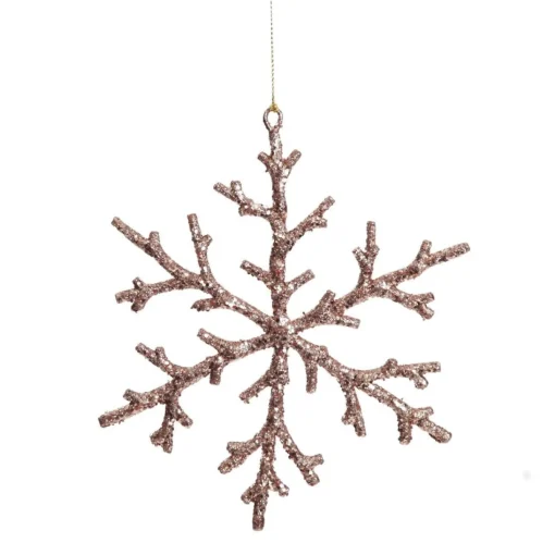 Rose Gold Sparkle Snowflake Store