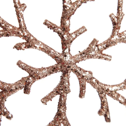 Rose Gold Sparkle Snowflake Store