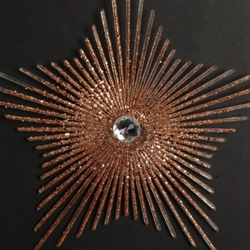 Rose Gold Starburst Tree Decoration Cheap