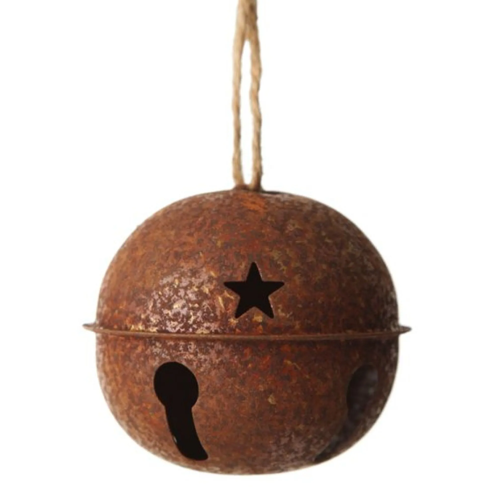 Rusted Bell Decorations 8cm - Set of 2 Discount