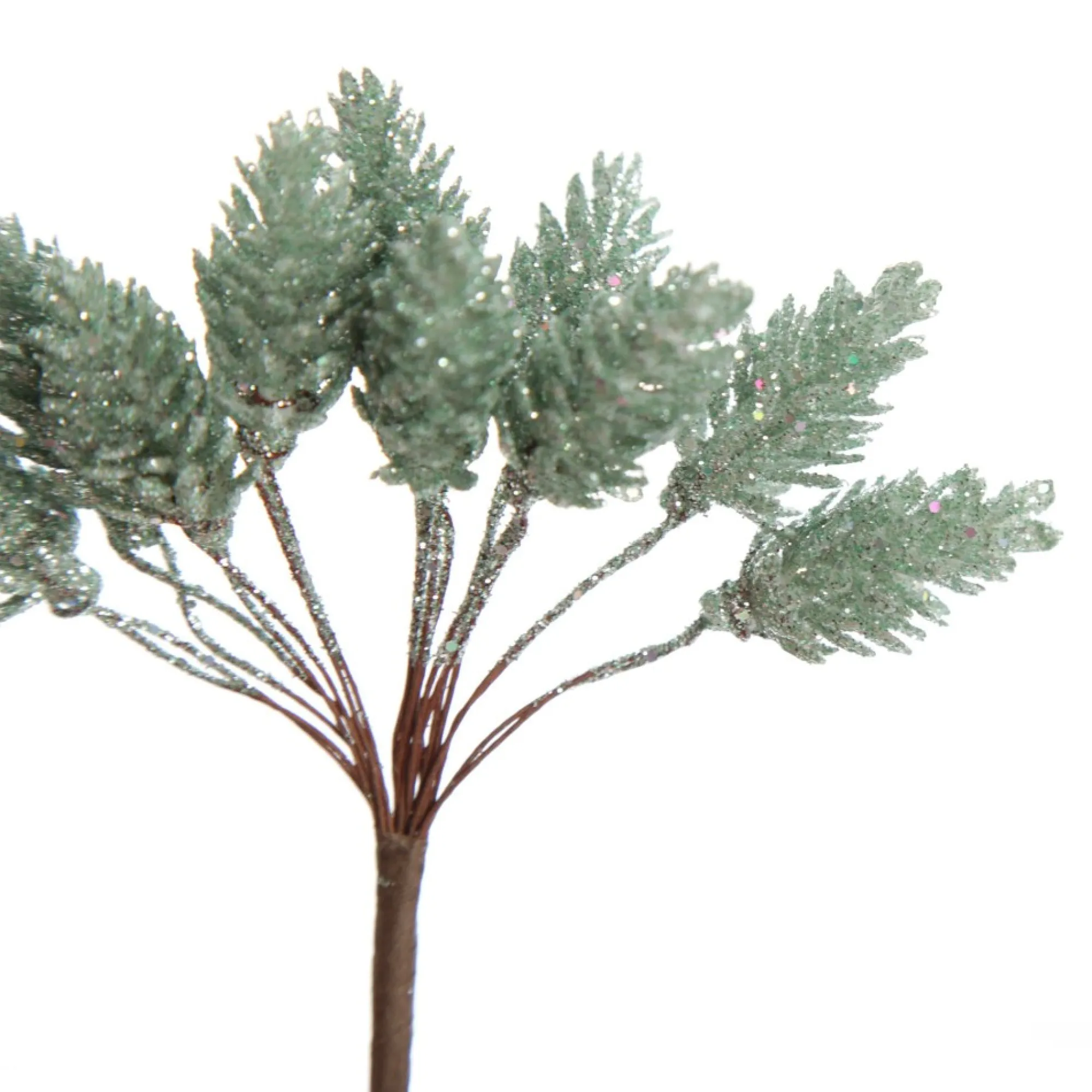 Sage Glitter Pinecone Clusters - Set of 2 Outlet