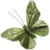 Sage Green Glitter Sheer Butterfly Clip Store