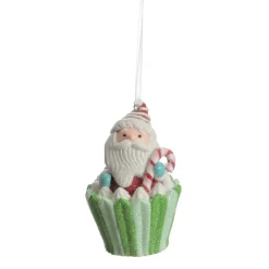 Santa Cupcake Christmas Tree Decoration Discount