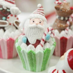Santa Cupcake Christmas Tree Decoration Discount