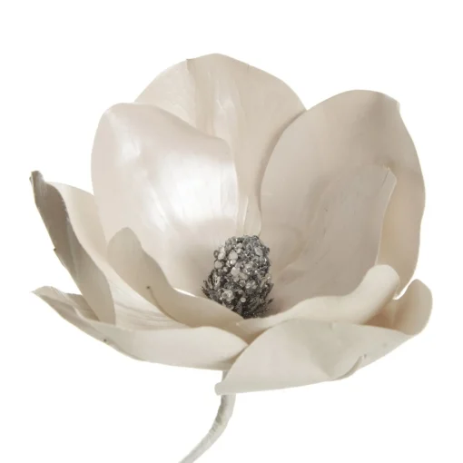 Shiny Ivory Magnolia Flower Stem Online