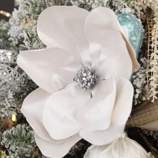 Shiny Ivory Magnolia Flower Stem Online