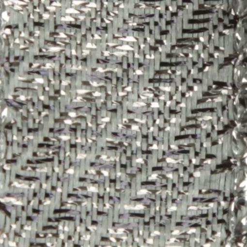 Silver & Grey Metallic Wired Ribbon Clearance