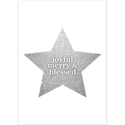 Silver and Sage Christmas Poster Print Outlet