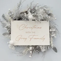 Silver and White Frost Christmas Wreath Fashion