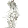 Silver and White Frost Christmas Garland New