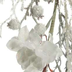 Silver and White Frost Christmas Garland New