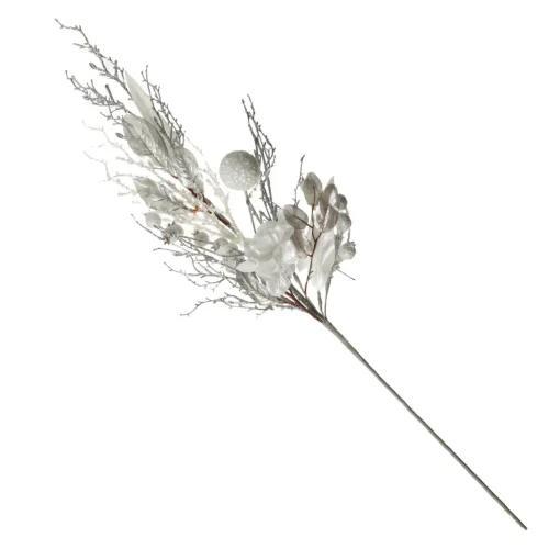 Silver and White Frost Christmas Spray Clearance