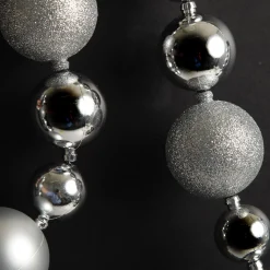 Silver Bauble Christmas Garland Best Sale