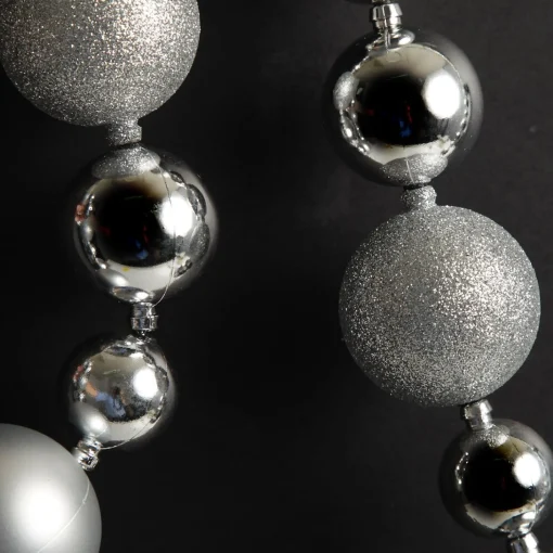 Silver Bauble Christmas Garland Best Sale