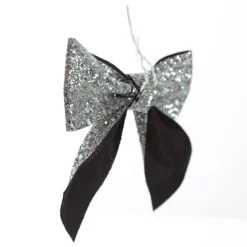 Silver Glitter Bow - Set of 2 Store