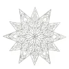 Silver Glitter Hanging Christmas Star Fashion